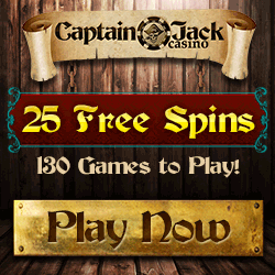 Captain Jack Casino offers 25 Free Spins No-Deposit Bonus