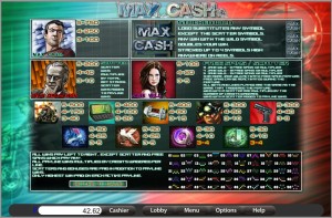 Max-Cash-Video-Slot-Paytable