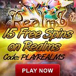 15 Free Spins Offer on NEW Realms Video Slot